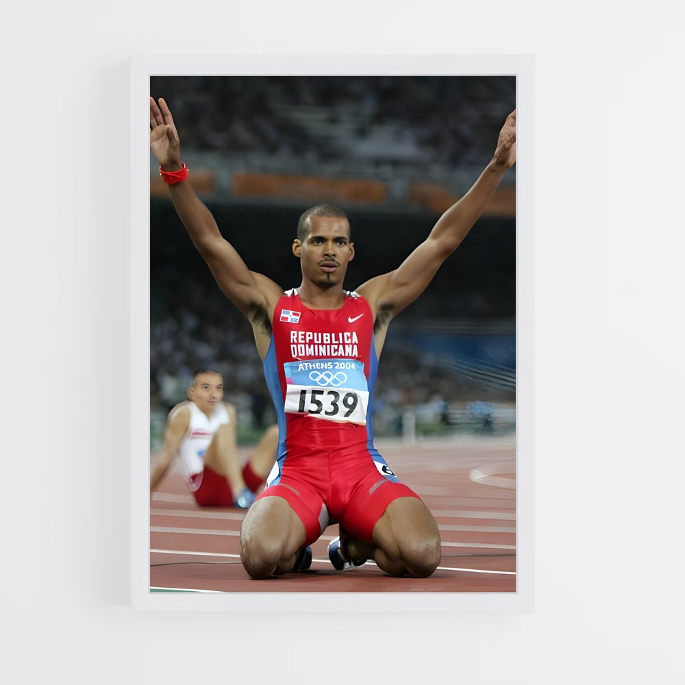 Poster Felix Sanchez – affiche Athlétisme (vue 3)